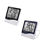 Smart LCD Digital Temperature & Humidity Meter - Indoor/Outdoor Weather Station
