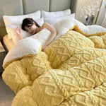 New Super Thick Cashmere Blanket for Bed - Soft & Cozy Weighted Throw
