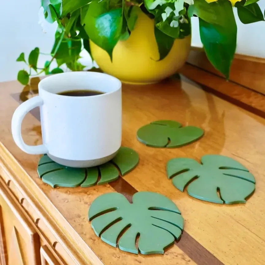 Monstera Jungle Drink Coasters