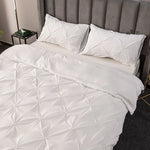 Luxurious Pinch Pleated Duvet Cover Set