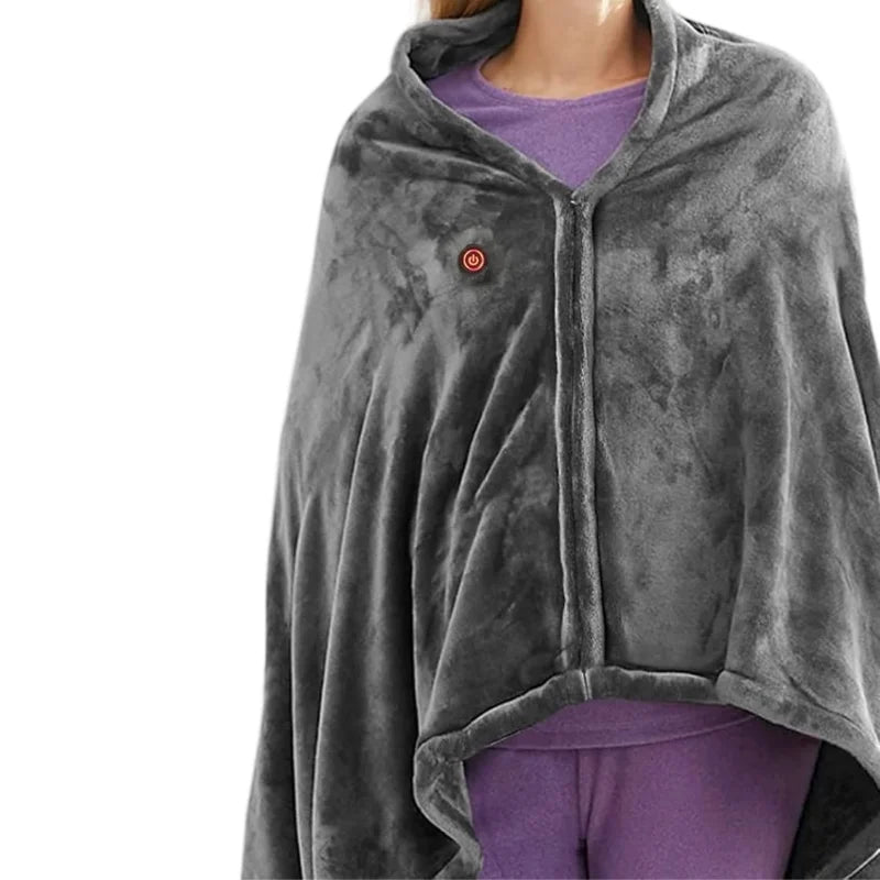 Electric Heating Mat - USB Powered Fleece Blanket for Home & Office