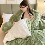 New Super Thick Cashmere Blanket for Bed - Soft & Cozy Weighted Throw