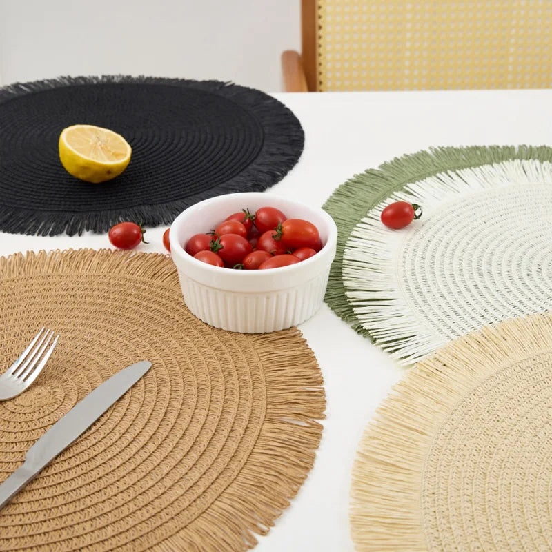 EcoFringe Round Placemat