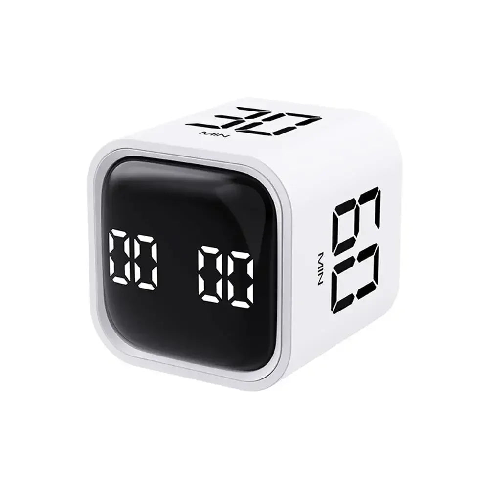 Dual Mode Productivity Cube Timer - Mini Digital Timer with Gravity Sensor & LED Display