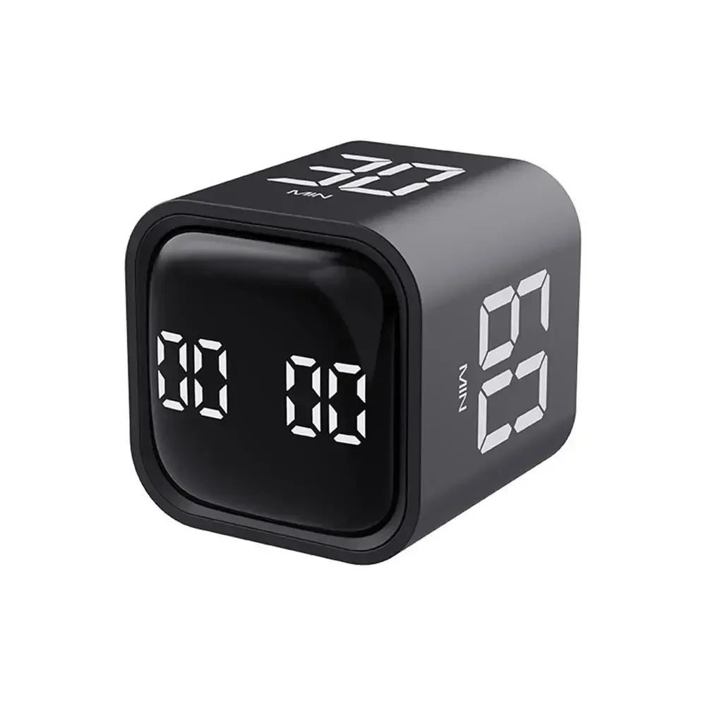 Dual Mode Productivity Cube Timer - Mini Digital Timer with Gravity Sensor & LED Display