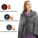 Electric Heating Mat - USB Powered Fleece Blanket for Home & Office