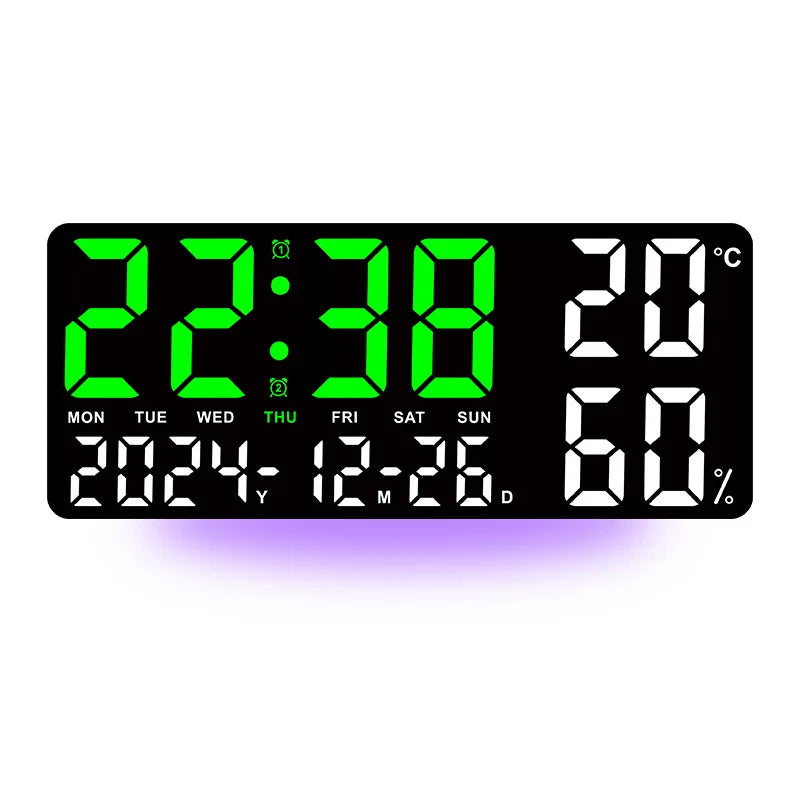 Mood Light Digital Wall Clock with Remote
