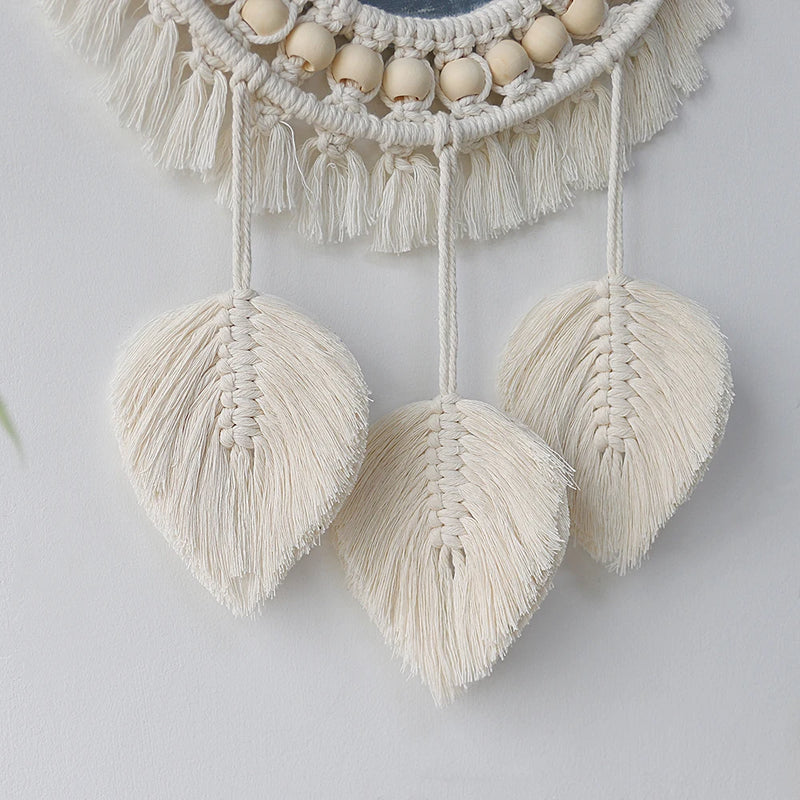 Mirror Wall Decor Macrame Boho