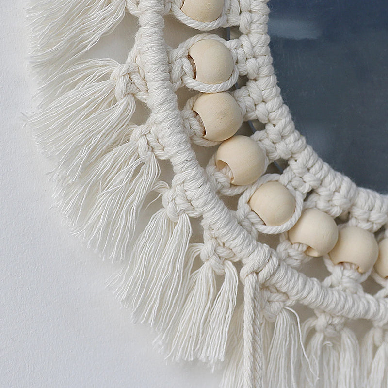 Mirror Wall Decor Macrame Boho