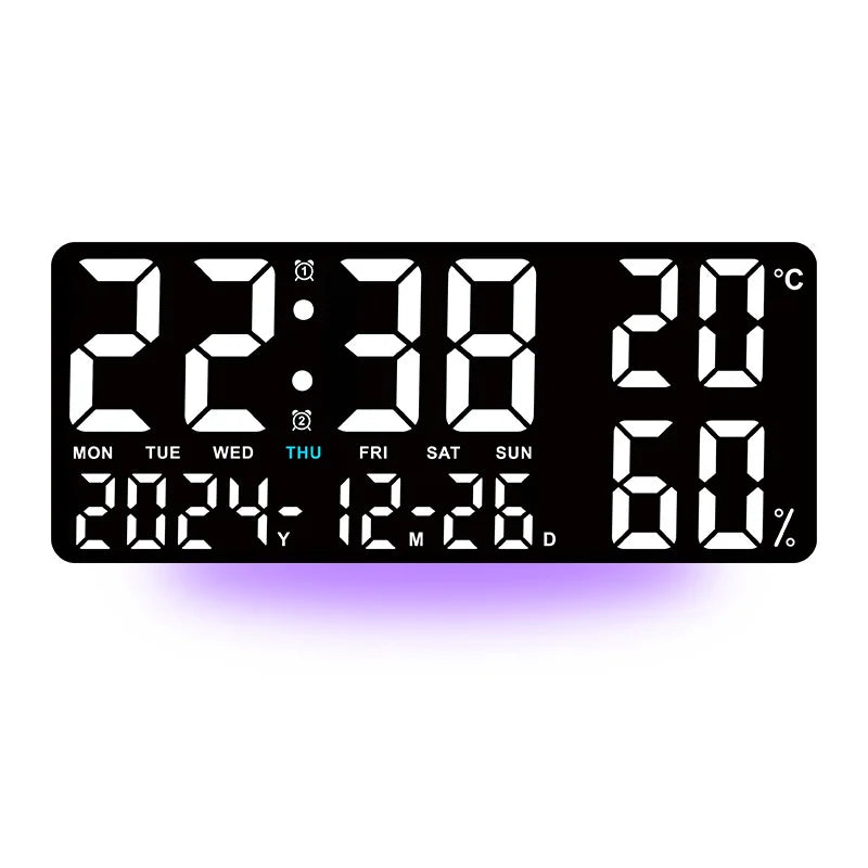 Mood Light Digital Wall Clock with Remote