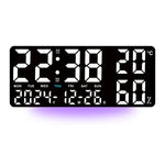 Mood Light Digital Wall Clock with Remote