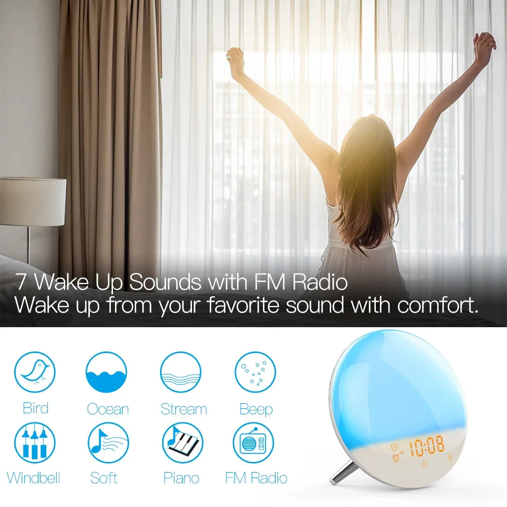 Smart Wake Up Light Alarm Clock