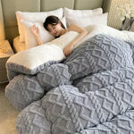 New Super Thick Cashmere Blanket for Bed - Soft & Cozy Weighted Throw