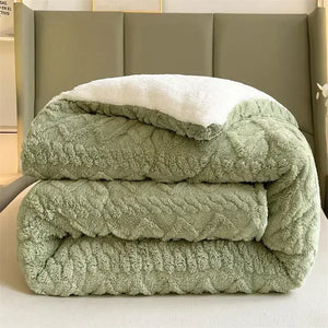 New Super Thick Cashmere Blanket for Bed - Soft & Cozy Weighted Throw