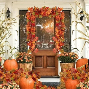 Autumn Maple Leaf Garland 2M