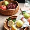 Boho Rattan Wicker Basket Tray