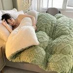 New Super Thick Cashmere Blanket for Bed - Soft & Cozy Weighted Throw