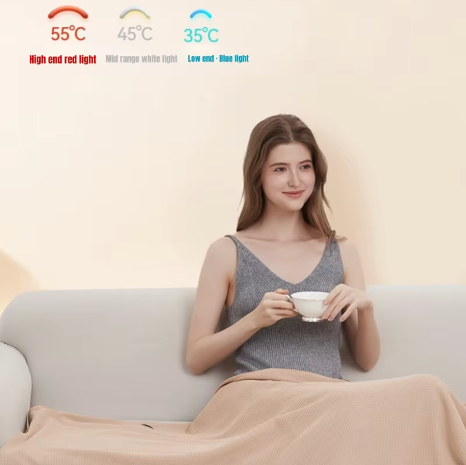 Electric Heating Mat - USB Powered Fleece Blanket for Home & Office