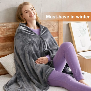 Electric Heating Mat - USB Powered Fleece Blanket for Home & Office