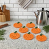 Crochet Pumpkin Drink Coasters