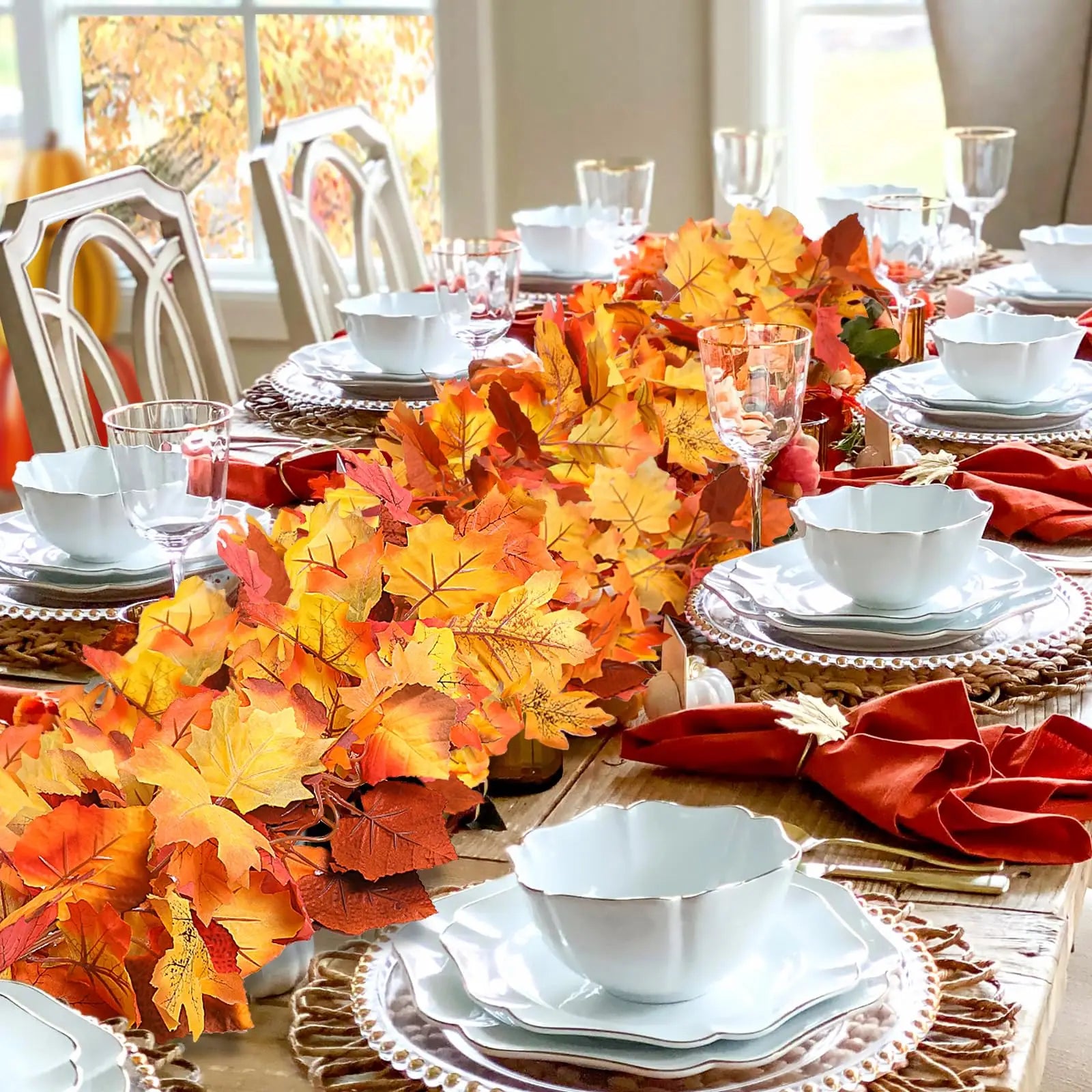 Autumn Maple Leaf Garland 2M
