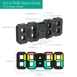 Modern LED Clock with Color Changing Lights