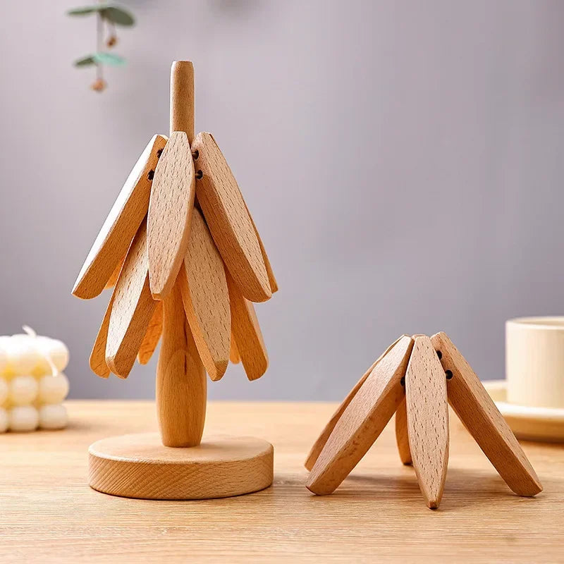 Tree Slice Stand Cup Holder